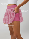 High-stretch Waistband Bow Tennis Skirt