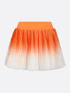 Breathable Ombre Pleated A-Line Tennis Skirt Orange