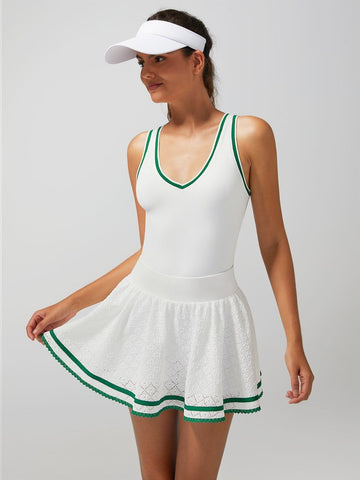 High Elasticity Hollow Out Tennis Skirt