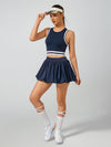 Pocket Stitching A-Line Golf Skirt