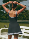 Built-in Bra Spaghetti Sleeveless Tennis Dress
