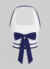 Cute Bow Halter Neckline Crop Tank Top with Built-in Bra Pink