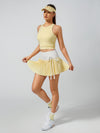 Tummy Control Lace Pleated A-Line Tennis Skirt