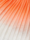 Breathable Ombre Pleated A-Line Tennis Skirt Orange
