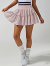 High-stretch Waistband Bow Tennis Skirt
