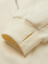 Soft Butter Casual Plain Drop Shoulder Stand Collar Sweatshirt