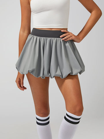 High Elasticity Bubble Tennis Skirt