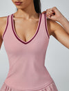 Light-to-medium Support Straps Breathable Ribbed Tank Top