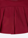 Retro Side Stripe Back Pleated A-line Tennis Skirt Pink