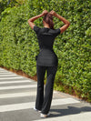 Women's High-Elastic Lace-up Long Pant