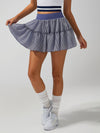 High-stretch Waistband Bow Tennis Skirt