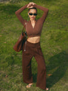 Women's High-Elastic Long Pant With Pockets