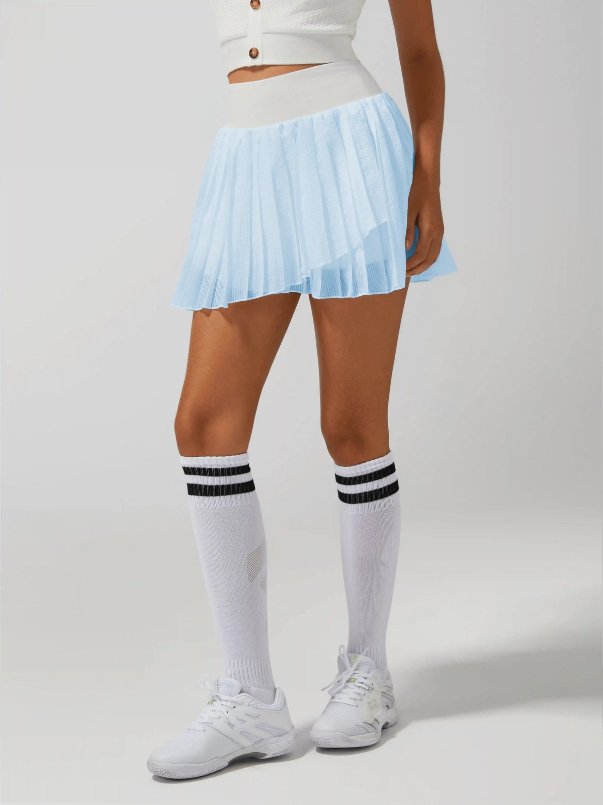 Irregular Craftsmanship Pleated Tennis Skirt