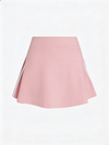 Retro Side Stripe Back Pleated A-line Tennis Skirt Pink