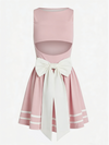 3D Bow Open-back Tennis Dress