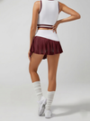 Pleated Irregular Craftsmanship Tennis Skirt