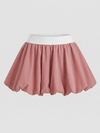 High Elasticity Bubble Tennis Skirt Pink