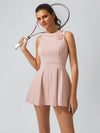 Faux Pearls 3D Floral Tennis Dress