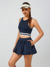 Pocket Stitching A-Line Golf Skirt