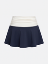 Tummy Control Ruched A-Line Tennis Skirt
