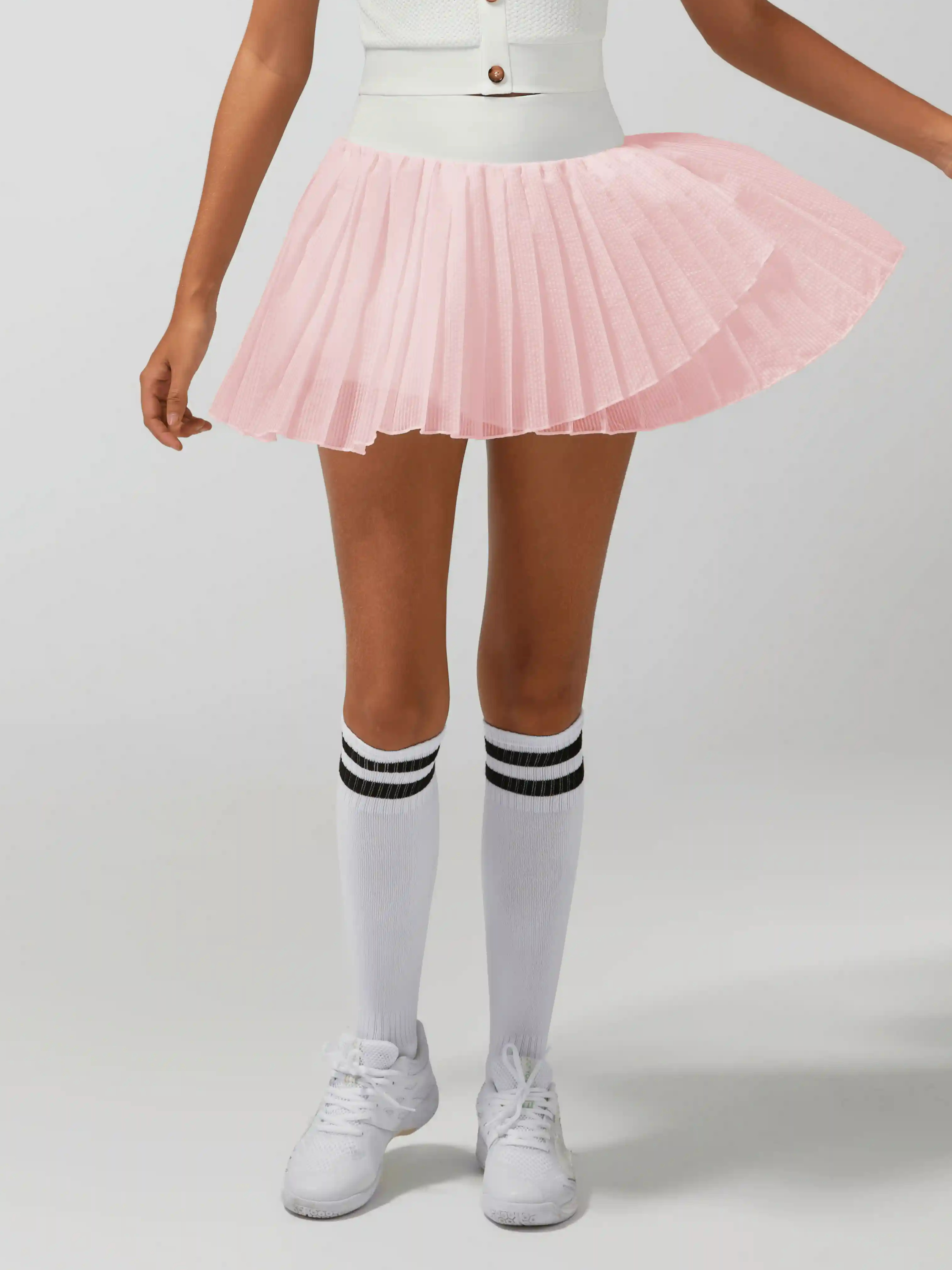 Irregular Craftsmanship Pleated Tennis Skirt