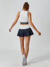 Tummy Control Ruched A-Line Tennis Skirt