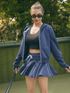 Abrasion-Resistant Drawstring A-Line Tennis Skirt