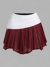 Pleated Irregular Craftsmanship Tennis Skirt