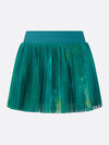Breathable Ombre Pleated A-Line Tennis Skirt