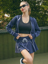 Abrasion-Resistant Drawstring A-Line Tennis Skirt