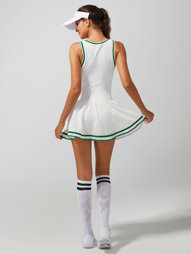 High Elasticity Hollow Out Tennis Skirt