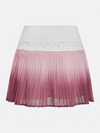 Tummy Control Ombre Pleated A-Line Tennis Skirt Pink