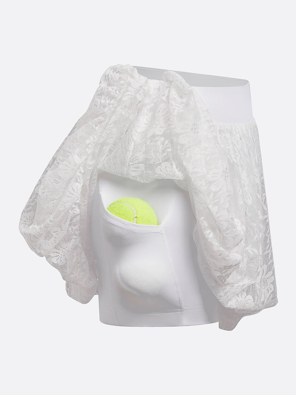 Lace Bubble Tennis Skirt
