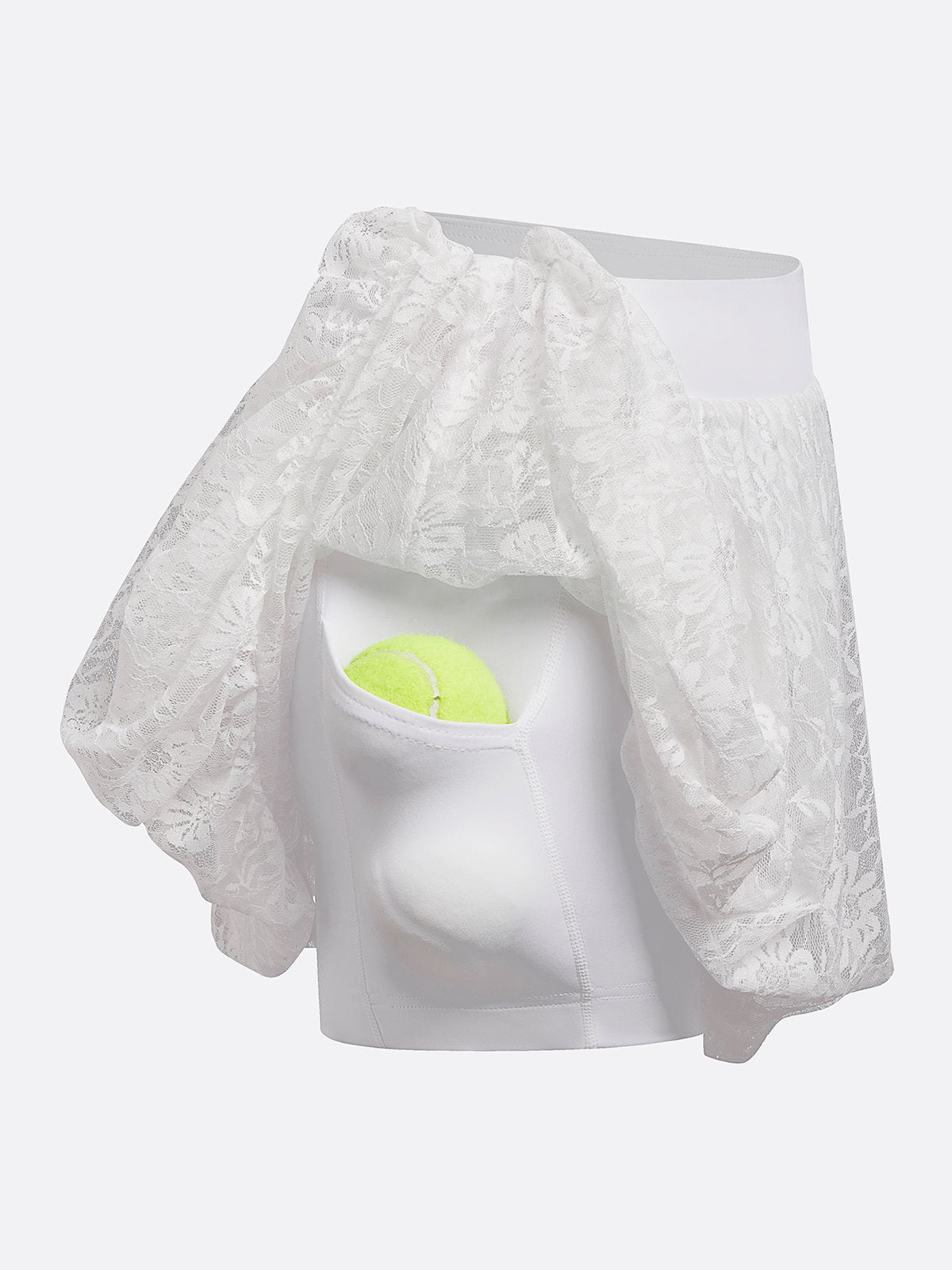 Lace Bubble Tennis Skirt