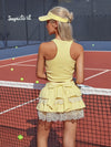 Breathable Bow Lace A-Line Tennis Skirt