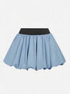 High Elasticity Bubble Tennis Skirt Blue