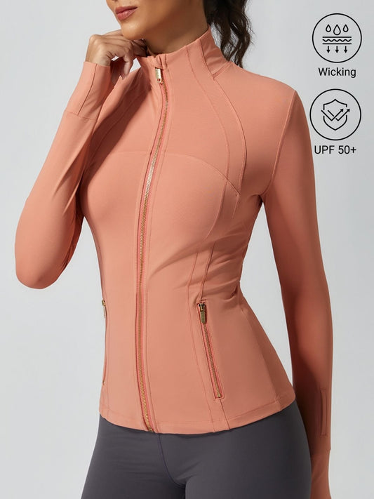 Women's Sun Protection Wicking Mock Neck Jacket