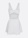 Built-in Bra Bow Cut Out V Neck Sleeveless Tennis Dress