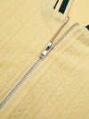 Women's Full-Zip Knit Polo Collar Sleeveless Crop Tank Top