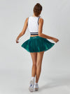 Breathable Ombre Pleated A-Line Tennis Skirt