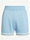 Women's Breathable Knit Mid-Thigh Length Shorts Blue