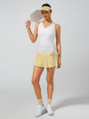 Tummy Control Lace Pleated A-Line Pickleball Skirt