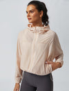 Breathable Drawstring Hoodie Jacket